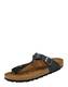 BIRKENSTOCK Zehentrenner aus Leder Gizeh schwarz