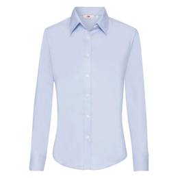 F15LADIES LONG SLEEVE OXFORD SHIRT