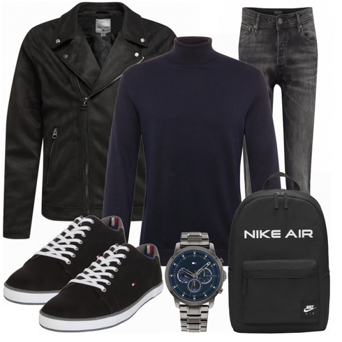 Blau Rucksack Nike Sportswear kombinieren