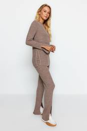 Mink Slit Knitwear Two Piece Set