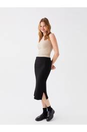 Women's Pencil Skirt With Elastic Waist