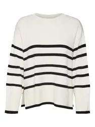 VERO MODA Pullover ''''SABA'''' beige / schwarz