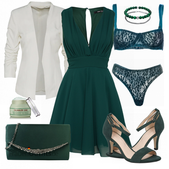 Romantisch Outfit mit Blau/Dunkelblau/Türkis Balconette-Bh/BH Slip Set/Körper Body ohne Bügel/Bustier/Spitzenbustier/Dessous-Set Aus Spitze/Wäsche-Set/BH-Slip Set mit Bügel Aurore Lingerie "Feierliches Outfit"Look: Französische, Schön, Romantisch, Sexy
