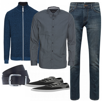 Outfit mit Grau Sneaker Volcom "Tom Tailor"