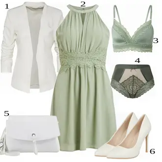 Outfit sa Bež Haljina Vila "Tvoj otmjeni outfit"