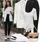 Noir Avec Ceinture Jeans Taille Haute Tenues pour Femmes image