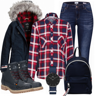 Outfit mit Blau Stiefel Tom Tailor "Tom Tailor"