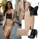Abendessen Outfits Winter für Damen image