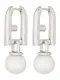 FURLA Ohrringe silber / wei