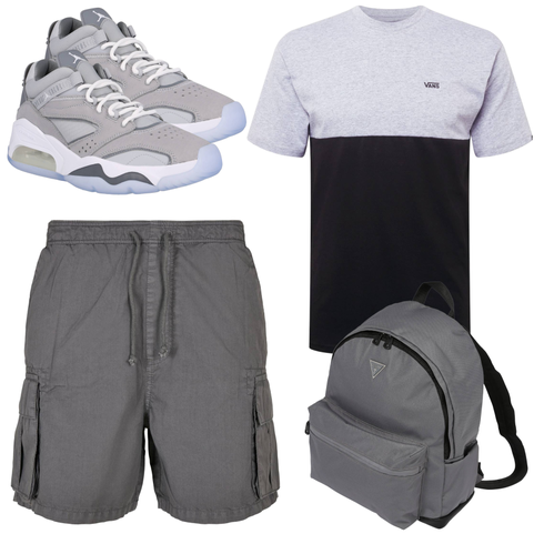 Grau/Schwarz/DunkelGrau/Dunkelblau/HellGrau Funktions T-Shirt/T-Shirt Training/Shirt/Ausgefallenes T-shirt/Kurzarm T-Shirt/Sport-Top Vans kombinieren