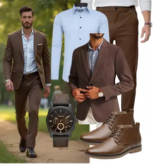 Business Outfits Leger mit Khaki/Beige Elegancity "Business Outfit"Look: Classic, Schlichte, Outdoor, Leger, Stil, Business, Smart Casual, Coole, Schön, Casual, Moderne