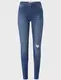 Blaue High Waist Skinny Jeans