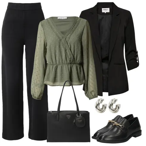 Kombinirajte Crna/Siva/Pink Torba za rame/Torba Za Preko Ramena/Torba za nošenje/Poslovna Torba/Velika torba/Ured Za Torbu/Shopper torba Guess s Crna Poslovna Hlača/Marlene Hlača/Palazzo Hlača/Široka Hlača/Hlače s Prorezom/Duga Hlača/Hlača od Odijela/Slinky Hlača/Hlače Visokog Struka/Bootcut Hlača/Hlače od muslina peppercorn