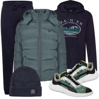 Outfit mit Weiß Sneaker Puma "Sportliches Outfit"