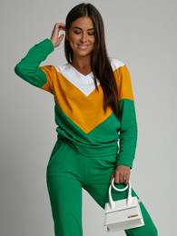 Women's tracksuit in green
