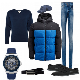 Outfit mit Blau Sneaker Kangaroos "Dominic"