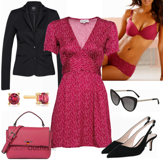 Festlische outfits mit Unterhose NUANCE "Cherry Businessoutfit"