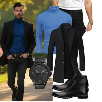 Musical Outfit mit Schwarz/Dunkelgrau ECDAHICC "Freizeit Outfit"Look: Fitness, Arbeits, Laufen, Musical, Apres ski