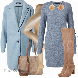 Herbst Outfits mit Beige Strumpfhose Falke "Perfekt für den Herbst"