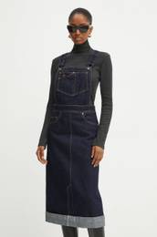 Jeans obleka mornarsko modra barva, 1424DSK005883C