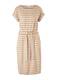 s.Oliver Kleid hellbraun / wei