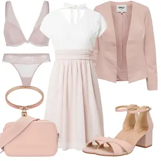 Veći brojevi Svatovski gost Outfit sa Pink Haljina About You "Elegantni ljetni outfit"