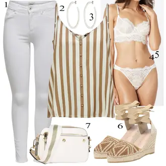 apranga su Balta Moteriški apatiniai ir maudymosi kostiumai HUNKEMÖLLER "Letné Outfits"