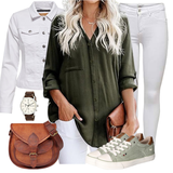 Lange Chiffonblusen Winter Outfits image