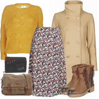 Outfit met Accessoire Desigual "Modieuze winterlook"