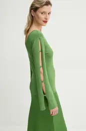 Pulover enski, zelena barva, BBW4331