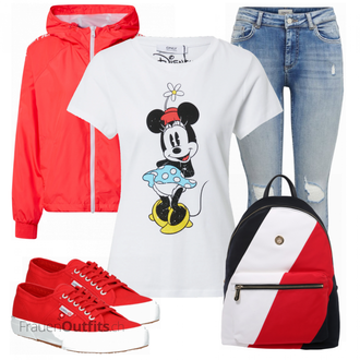 Outfit mit Rot Sneaker Superga "Stylisches Outfit für den Frühling"