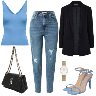 Mit Fransen Outfit mit Schwarz/Dunkelgrau/Grau/Grün/Lila Mantel/Blazerjacke/Blazer mit Feder/Boyfriend Blazer/Lederjacke/Eleganter Blazer/Longblazer/Oversize Blazer/Lederjacke für Männer/Smoking Blazer/Lederjacke Pieces "Cooles Alltagsoutfit"