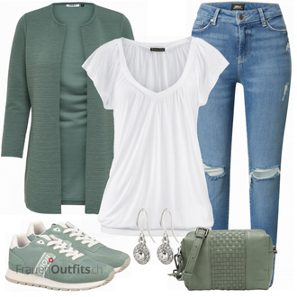 Outfit mit Grau Sneaker bjÖrn Borg "Cooler Look für den Frühling"