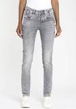 Silber Low Rise Jeans für Damen image