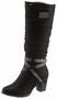 Dunkelgrau Overknee Stiefel für Damen image