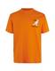 KANGOL T-Shirt 'Harlem' orange / schwarz / weiß