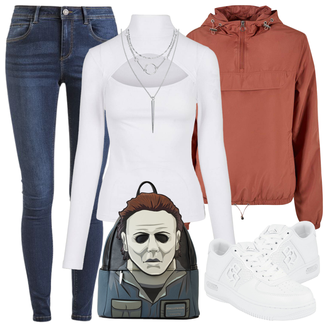 Outfit mit Schwarz Halloween "Cooles Herbst Outfit"