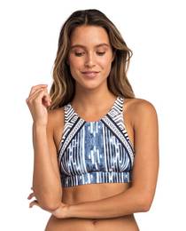 MOON TIDE CROP Blue swimsuit