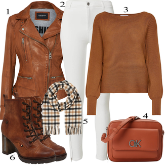 Denim outfits Pametno priložnostno mit Rjava/Temno rjava/Roza Vintage usnjena jakna/Jesenska jakna/Motoristična jakna/Jakna iz Umetnega Usnja/Usnjena Bomber Jakna/Usnjena Jakna/Pomladna jakna Oakwood "Zimski outfit"Look: Kul, Francoski, Modernen, Lepo, Zunaj, Pametno priložnostno, Univerzitetni, Western, 80. leta