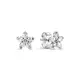 Pandora Funkelnde Schneeflocke Ohrringe Sterling-Silber 1,8 x 7,5 x 7,5 mm (T/H/B)