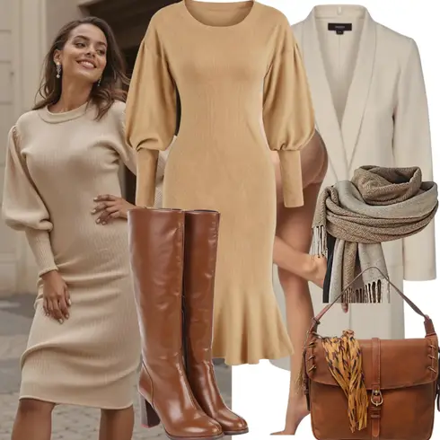 Beige Strumpf & Strumpfhose Strumpfhose GLAMORY kombinieren