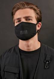 Cotton Face Mask, 2 packs, black