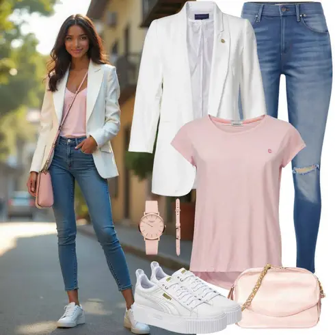 Kombinirajte Plava/TamnoPlava Kožna Jakna/Kožne jakne/Traperice s Rupom/Traperice s Prorezom/Push-up Traperice/Čizma do Gležnja levi's ®