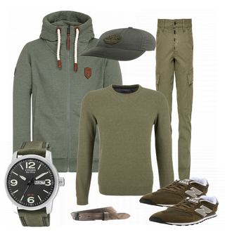 Outfit mit Blau Sneaker New Balance "Tomik"