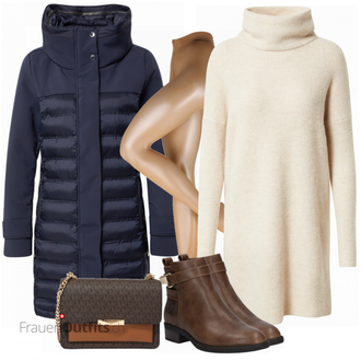 Herbst Outfits mit Beige Strumpfhose Falke "Perfekt für den Herbst"