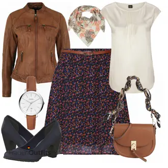 Kurz/Mini Outfit mit Rock/Short Große Größe About You "Büro Outfit"
