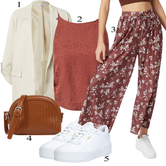 CALI tenues avec Blanc/Crème Baskets d'été/Baskets à Plateforme/Basket Basse/Baskets en cuir/Chaussure de Skate/Basket Fine Puma "tenues parfaite"