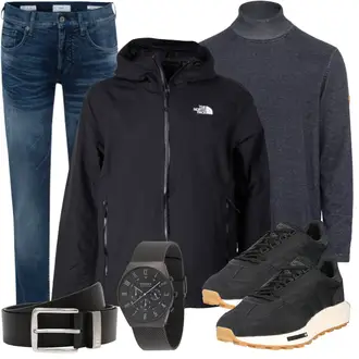 Gala Outfit mit Schwarz/Grau/Creme/Hellblau/Rosa Ledergürtel/Klassische Gürtel/Breiter Gürtel/Frauengürtel Ohne Schnalle/Casual Gürtel Tom Tailor Denim "Freizeit Outfit"Look: Wasen, Bar, Rave, Fasching, Konzert, Festival, Gala, Schule, Bühnen, Silvester