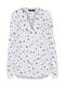 Zwillingsherz Bluse Smalldot beige / blau / weiß