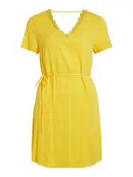 VILA Kleid ''''SOMMI'''' dunkelgelb